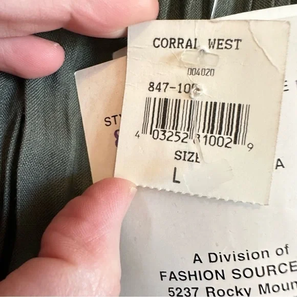 NWT olive green pleated maxi skirt earthy light flattering stretch women L - Picture 8 of 9